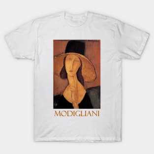 Portrait of  Jeanne Hebuterne in a Large Hat by Amedeo Modigliani T-Shirt